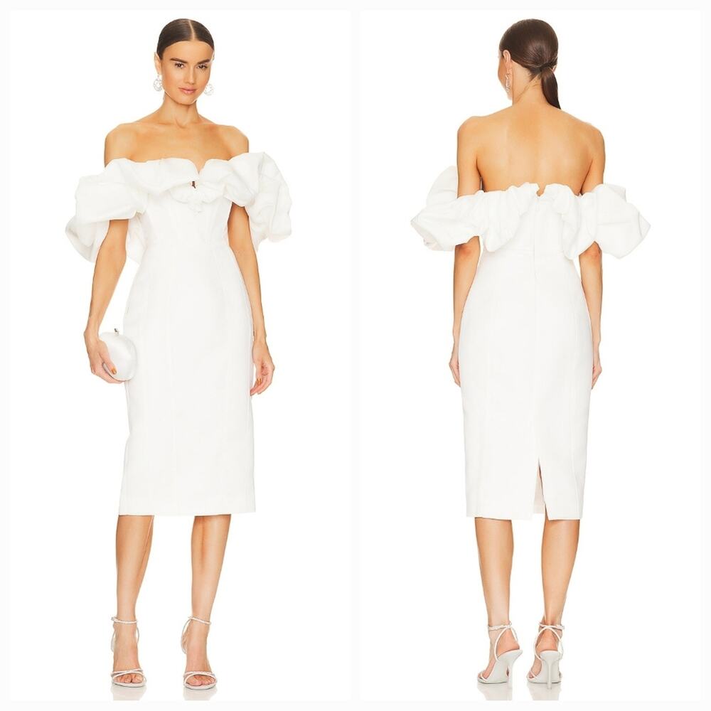 Line & Dot Samara Dress in Off White Medium